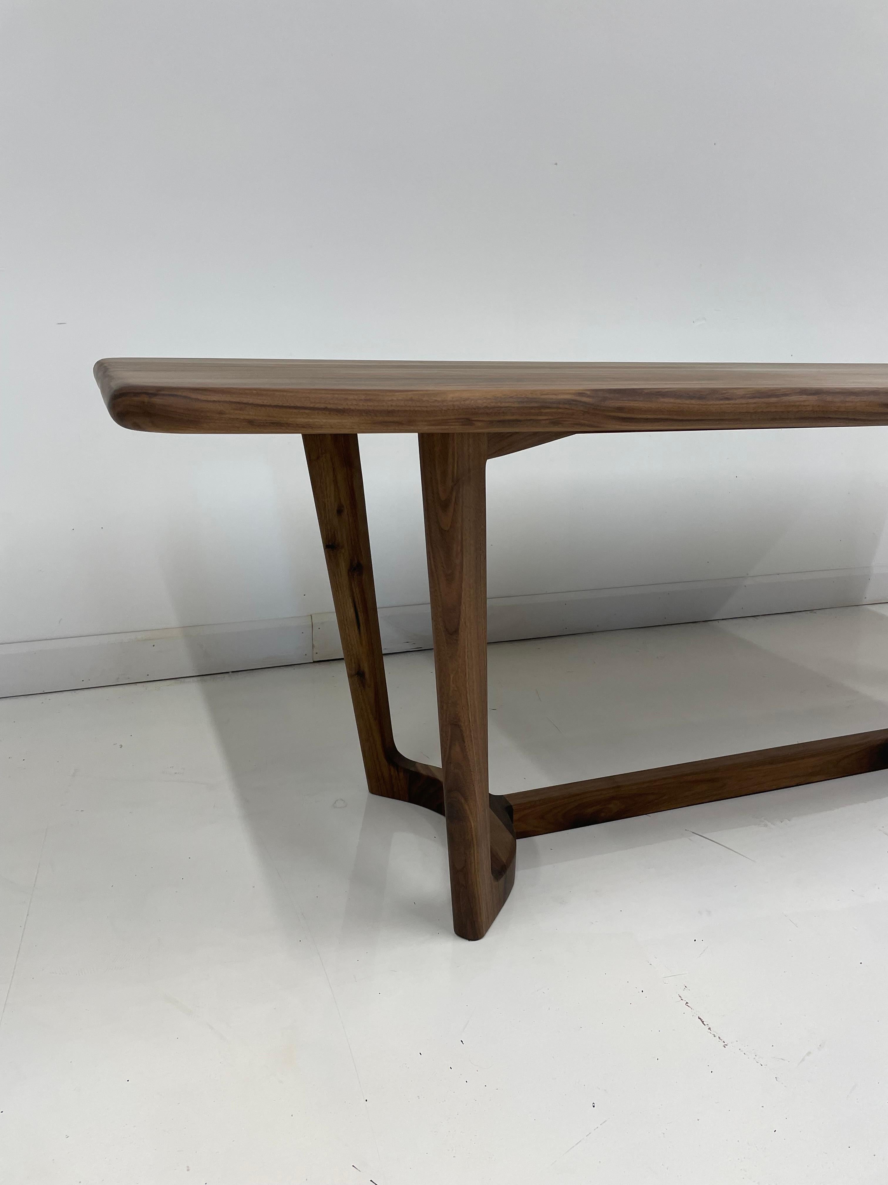 Canadian Modern Walnut Hilda Dining Table From The Signature Series By Pompous Fox For Sale