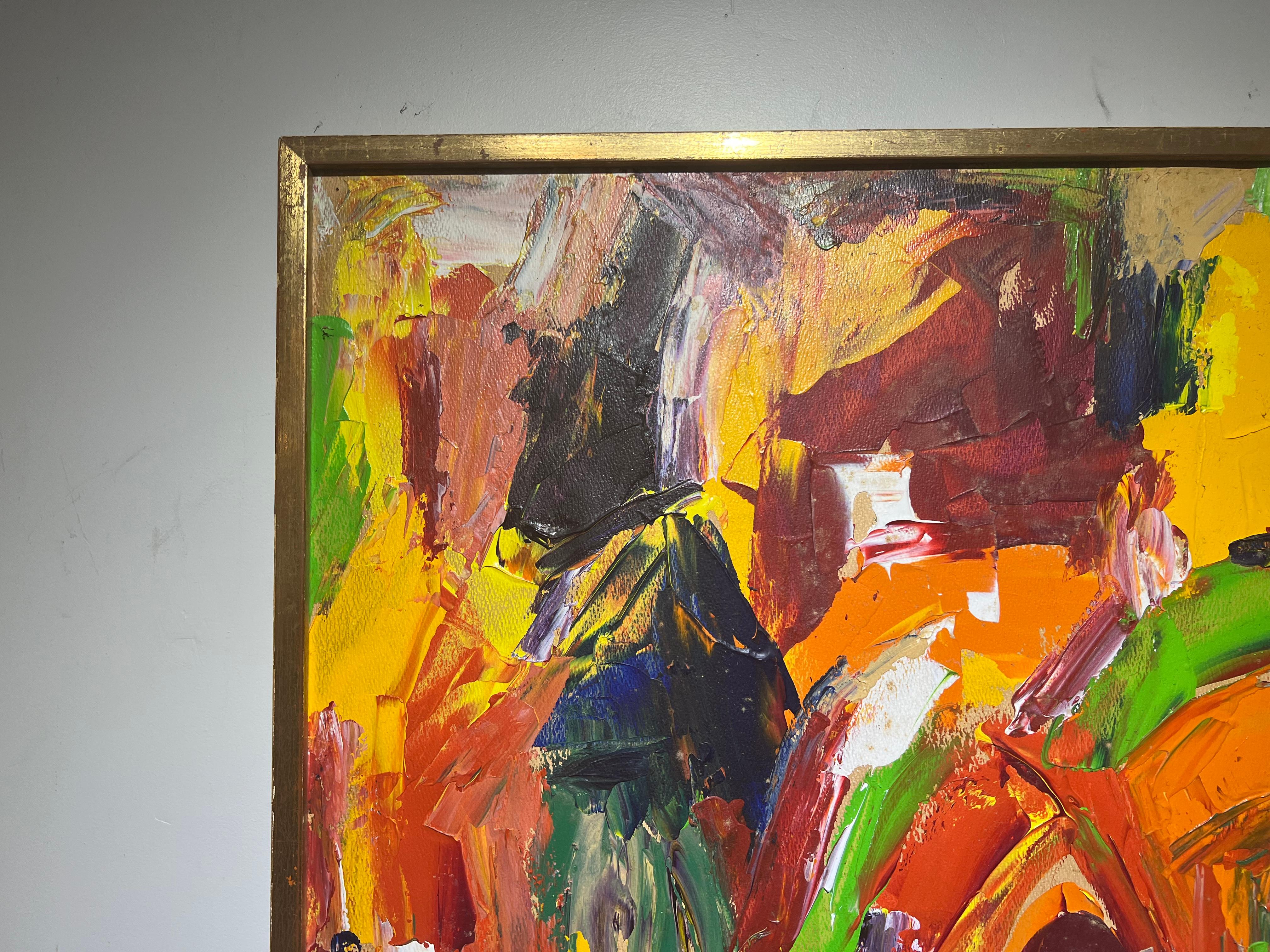 Hilda Epner, née en 1929, est une peintre abstraite américaine originaire de Rockland County New York.

A vendre, une belle peinture abstraite aux couleurs vives datant de 1971.
 
Beaucoup de couleurs !

Les premiers travaux

Hilda Epner
Signé en
