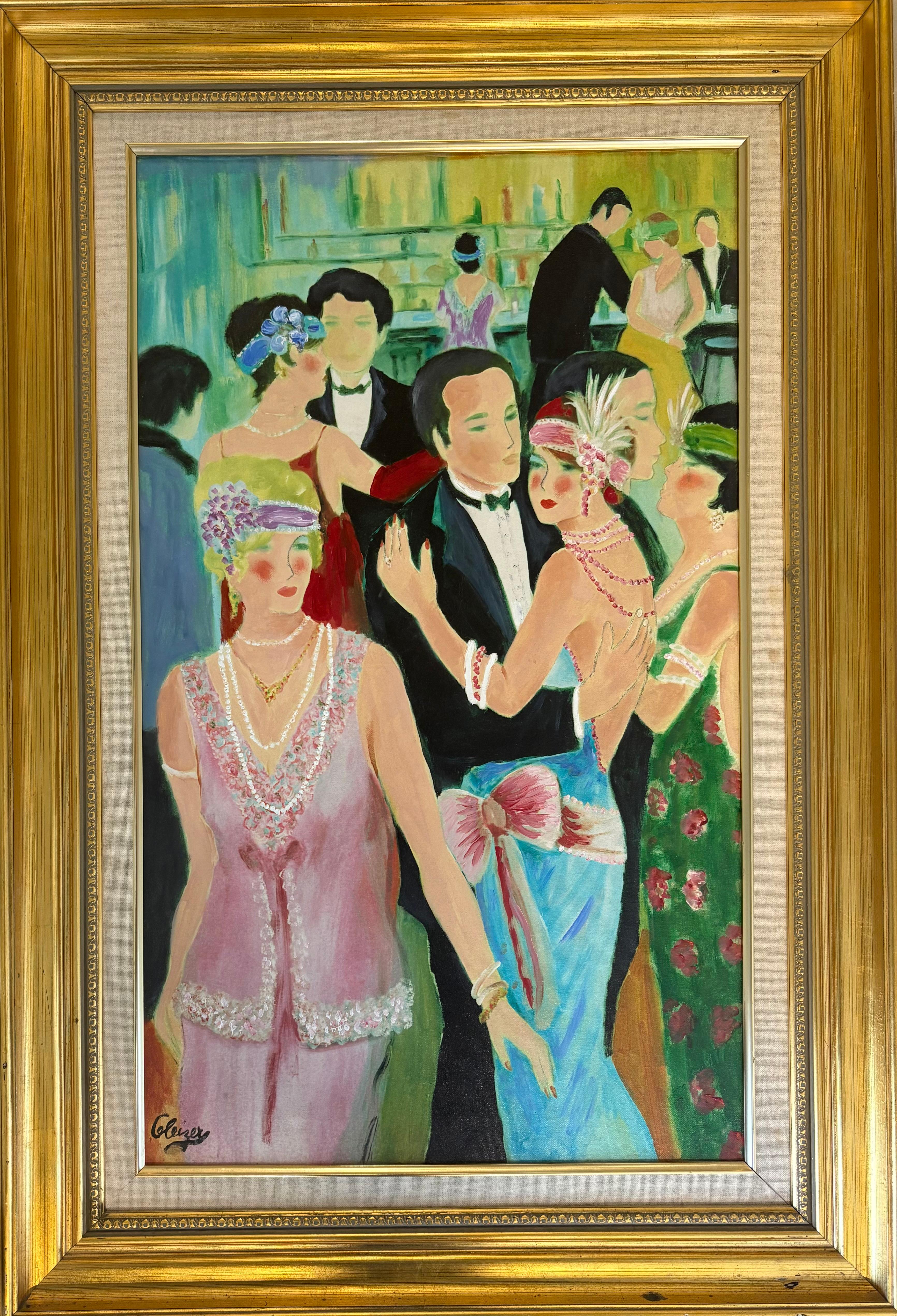 Cocktailparty – Painting von HILDA GLEIZER RINDOM