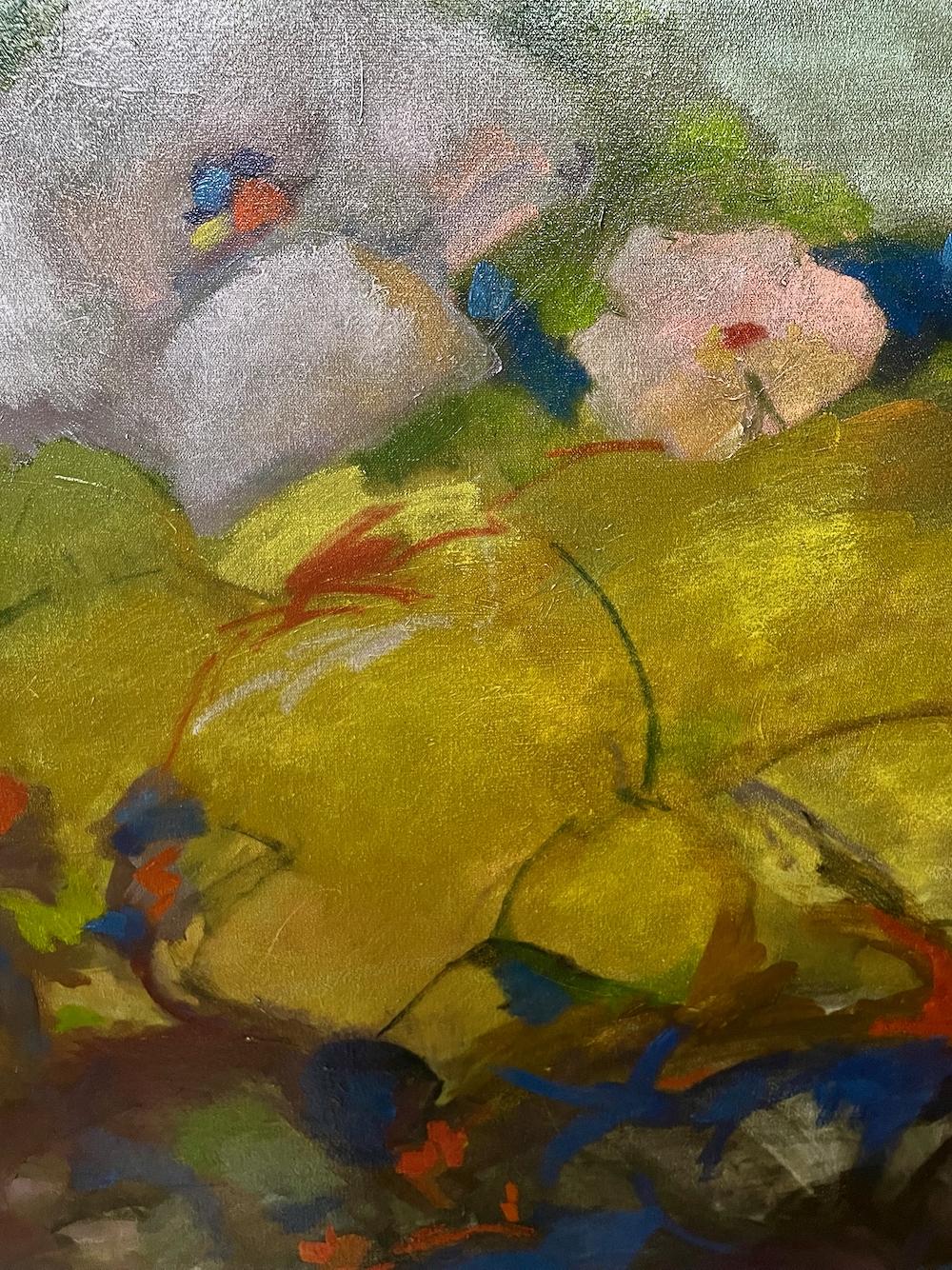 Die abstrakte Ode eines Künstlers aus Mendocino an den Tag – Painting von Hilda Pertha 