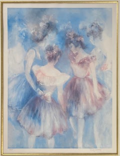 Hilda Rindom Offset Color Lithograph Featuring Ballet Dancers, Certified