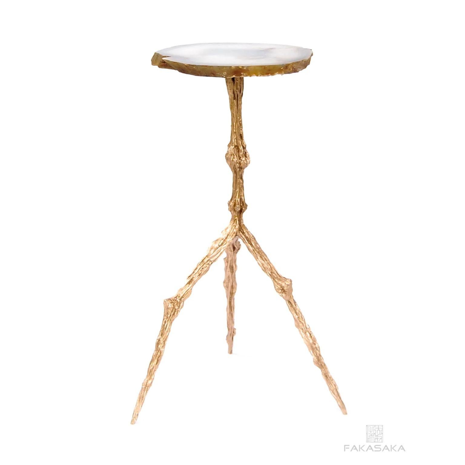 Other Hilda Side Table with Agate Top by Fakasaka Design For Sale