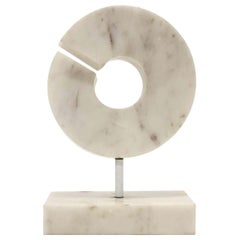 «Untitled» organically shaped modernist marble sculpture