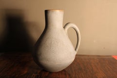 Hildegard Delius Vase Bauhaus, Hamelner Keramik, Rabbit Fur Glaze in Blue