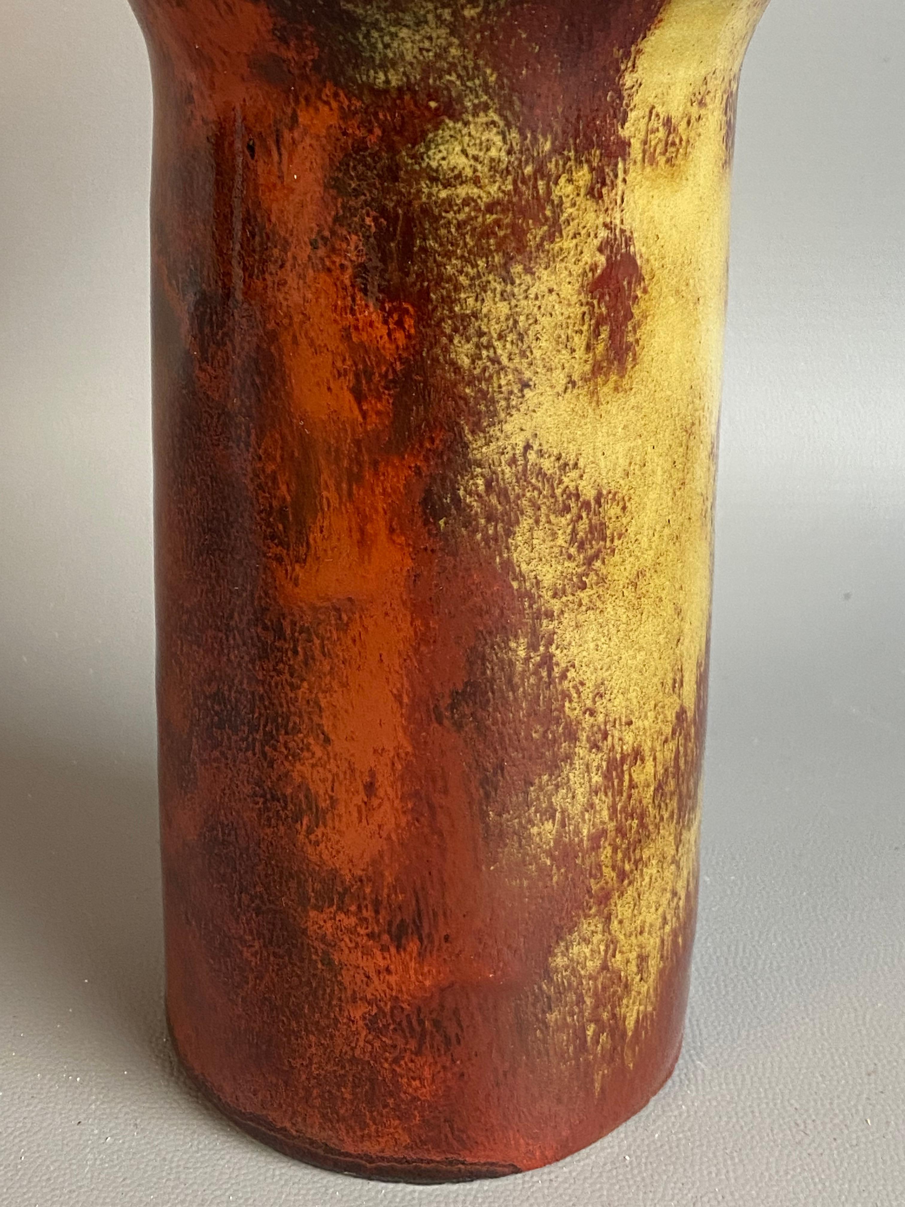 Hildegard Storr Britz (1915-1982) Moderniste du milieu du siècle Vase en grès couleur sang-de-bœuf en vente 4