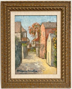 Impressionist Oil Painting Dominican Landscape Scene Hildegarde Hamilton