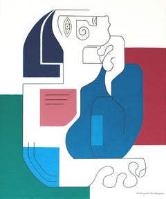 Le Philosophe, Pittura, Acrilico su tela