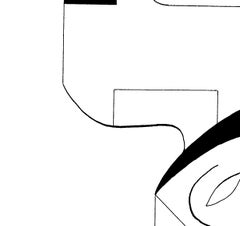 Sensualite, Modern Abstract Geometric Art Minimalist Drawing Portrait Ink Paper
