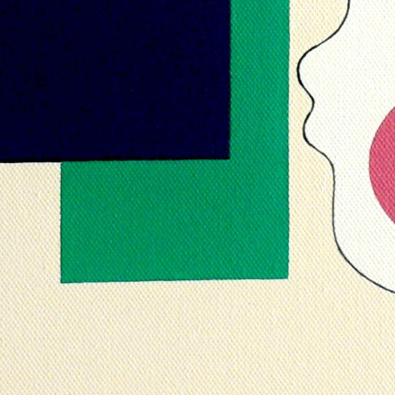 Twins, Hildegarde Handsaeme, Abstract Portrait, Geometric Pattern, Figurative 3