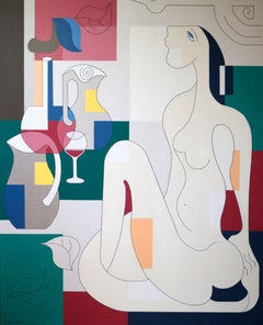 Une Femme Naturelle, Pintura, Acrílico sobre lienzo
