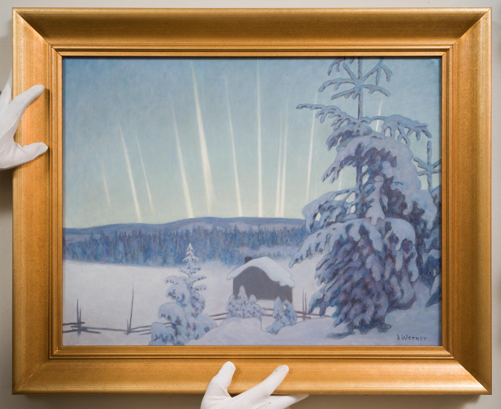 Aurora Borealis by Swedish Artist Hilding Werner 1
