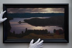 Hilding Werner (1880-1944) - Moonlight Over Krokvattnet (near Glafsfjorden)