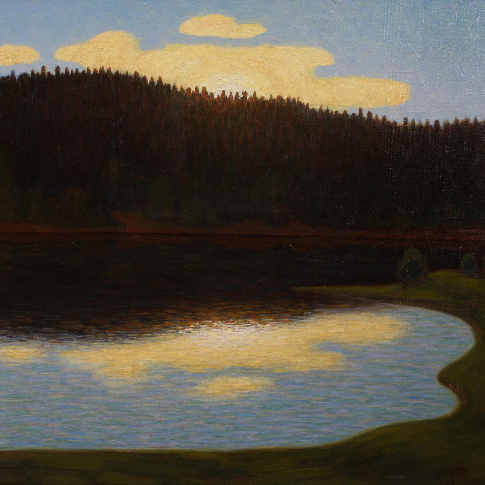 Sunset by Hilding Werner (1925) – Formerly Owner Sven-Göran “Svennis” Eriksson For Sale 4