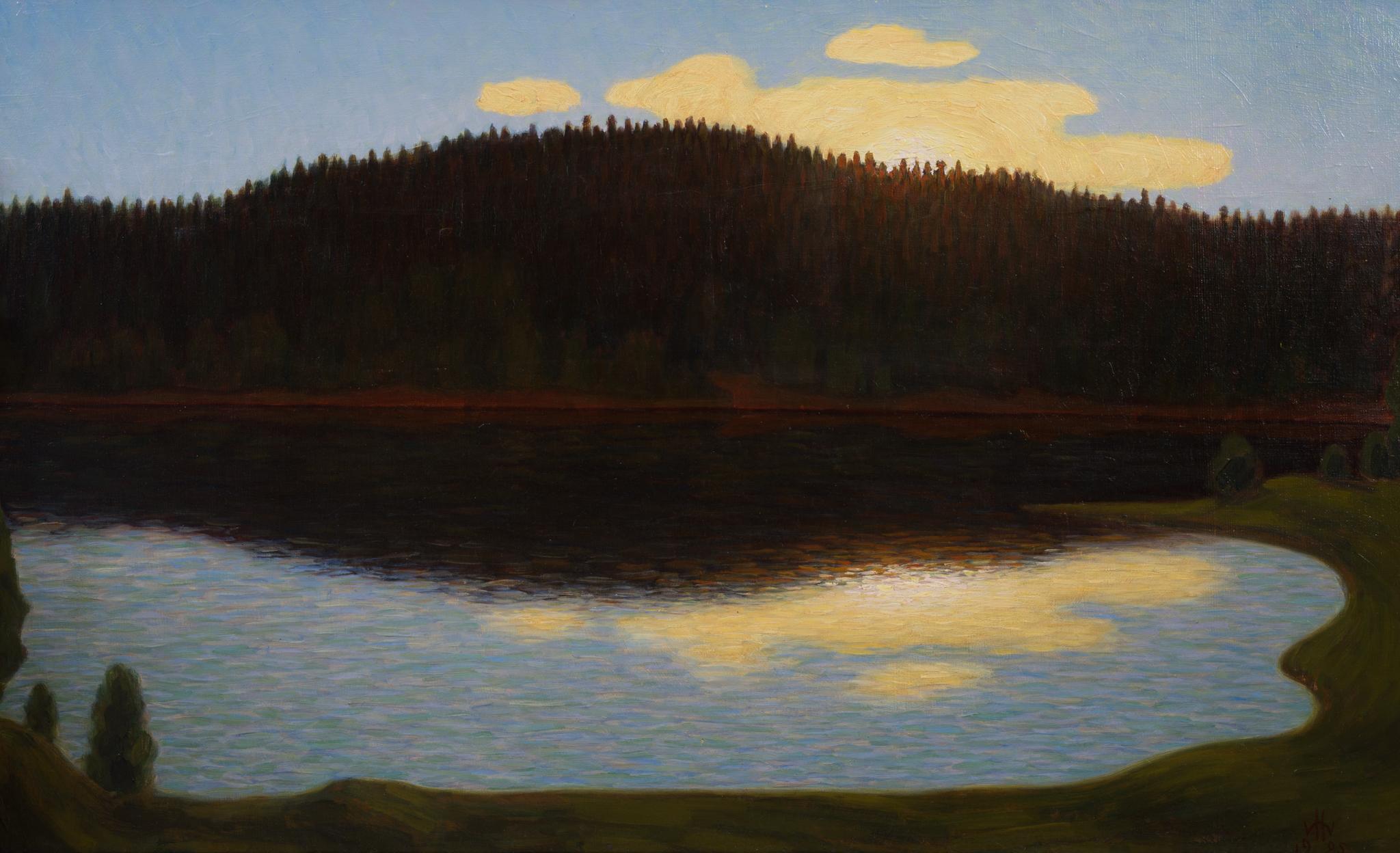 Sunset by Hilding Werner (1925) – Formerly Owner Sven-Göran “Svennis” Eriksson For Sale 6