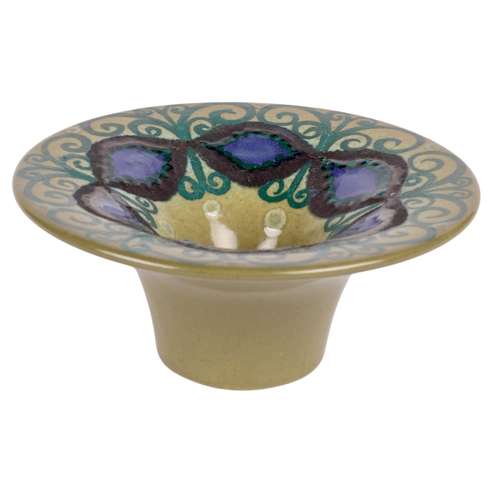 Hilkka-Liisa Ahola Arabia Art Pottery Candle Holder   For Sale