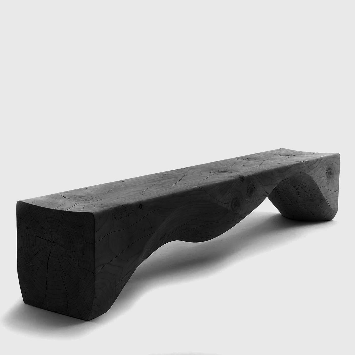 Hand-Crafted Hill Burnt Bench For Sale