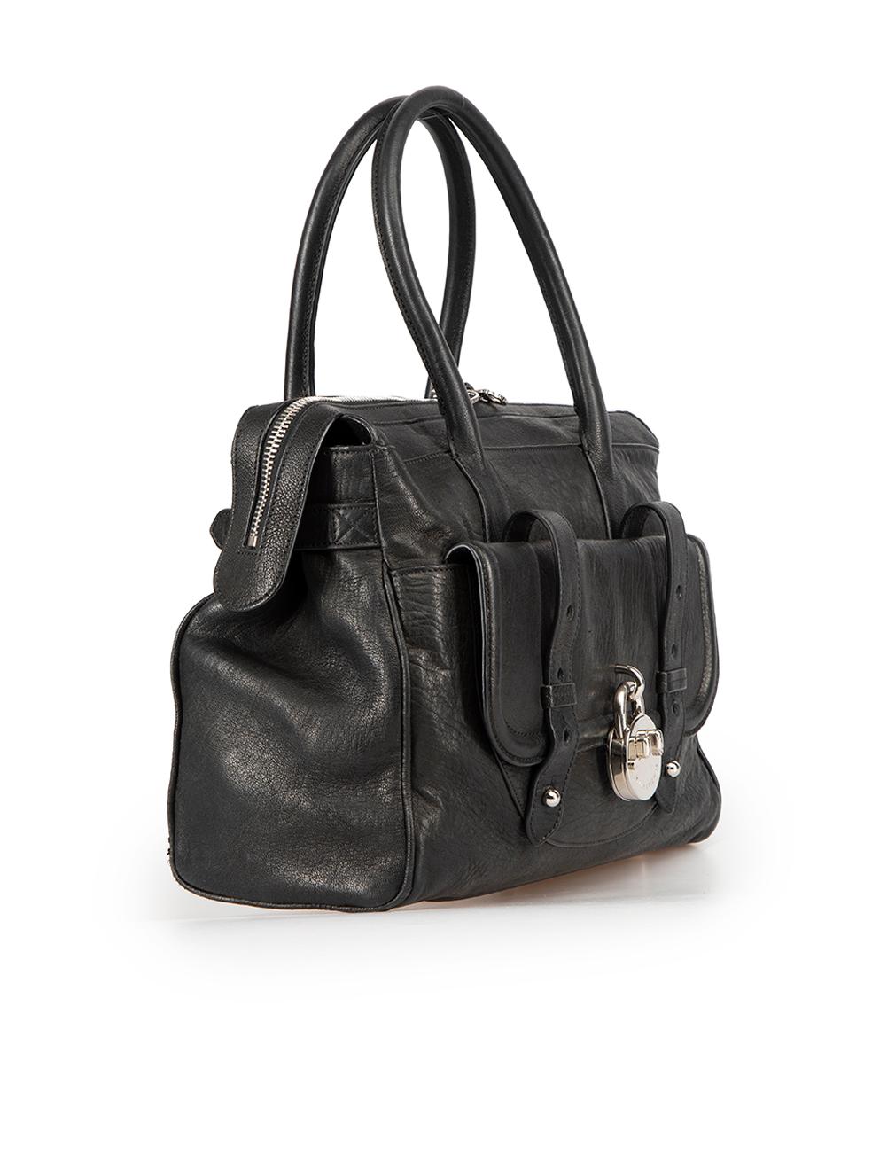 CONDITION is Very good. Minimal wear to bag is evident. Minimal wear to the front and base corners with light abrasions to the leather. The padlock also has light tarnishing on this used Hill & Friends designer resale item. This item comes with