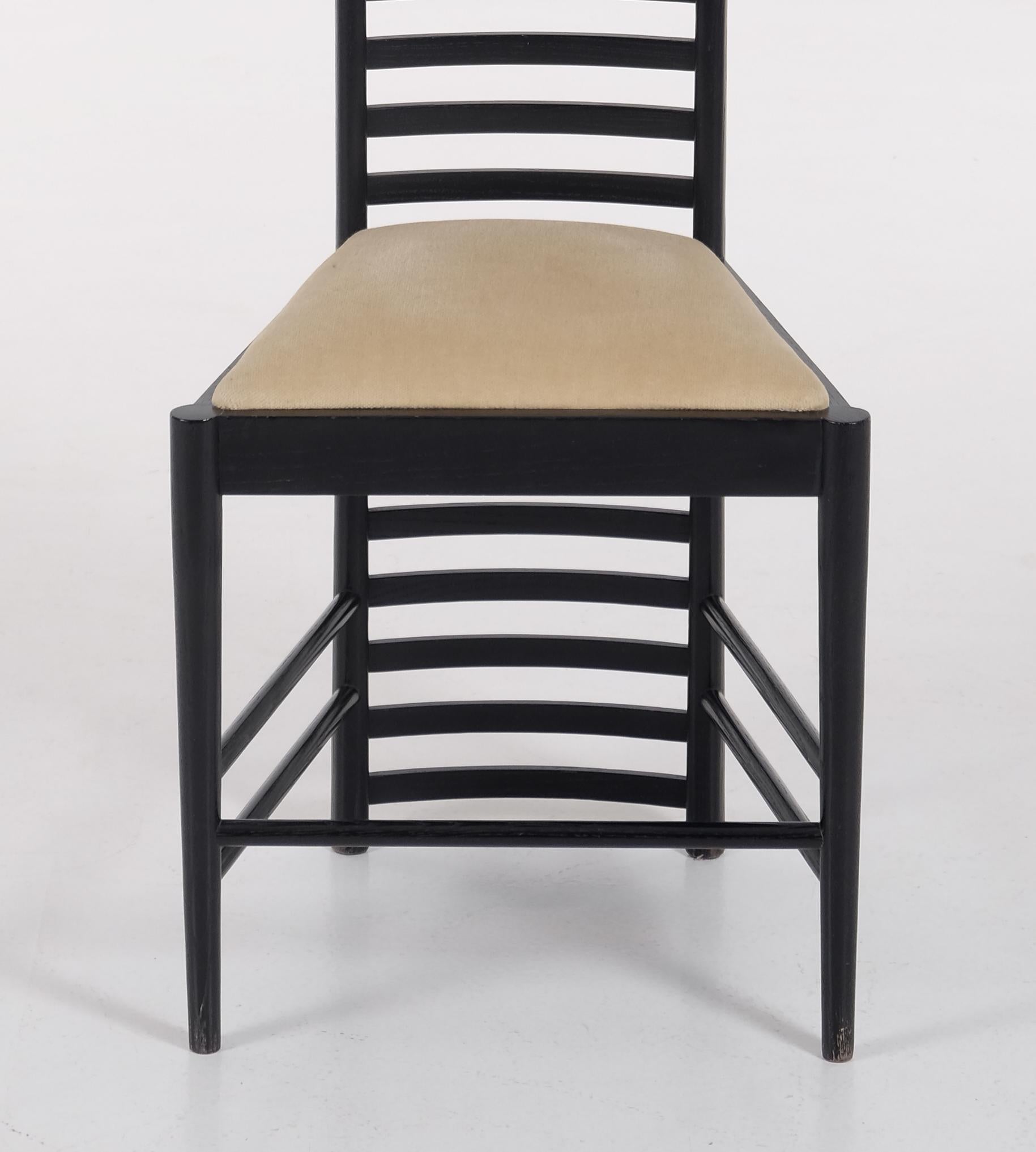 Hill House Chair von Charles Rennie Mackintosh, 1970er-Jahre (Italienisch) im Angebot