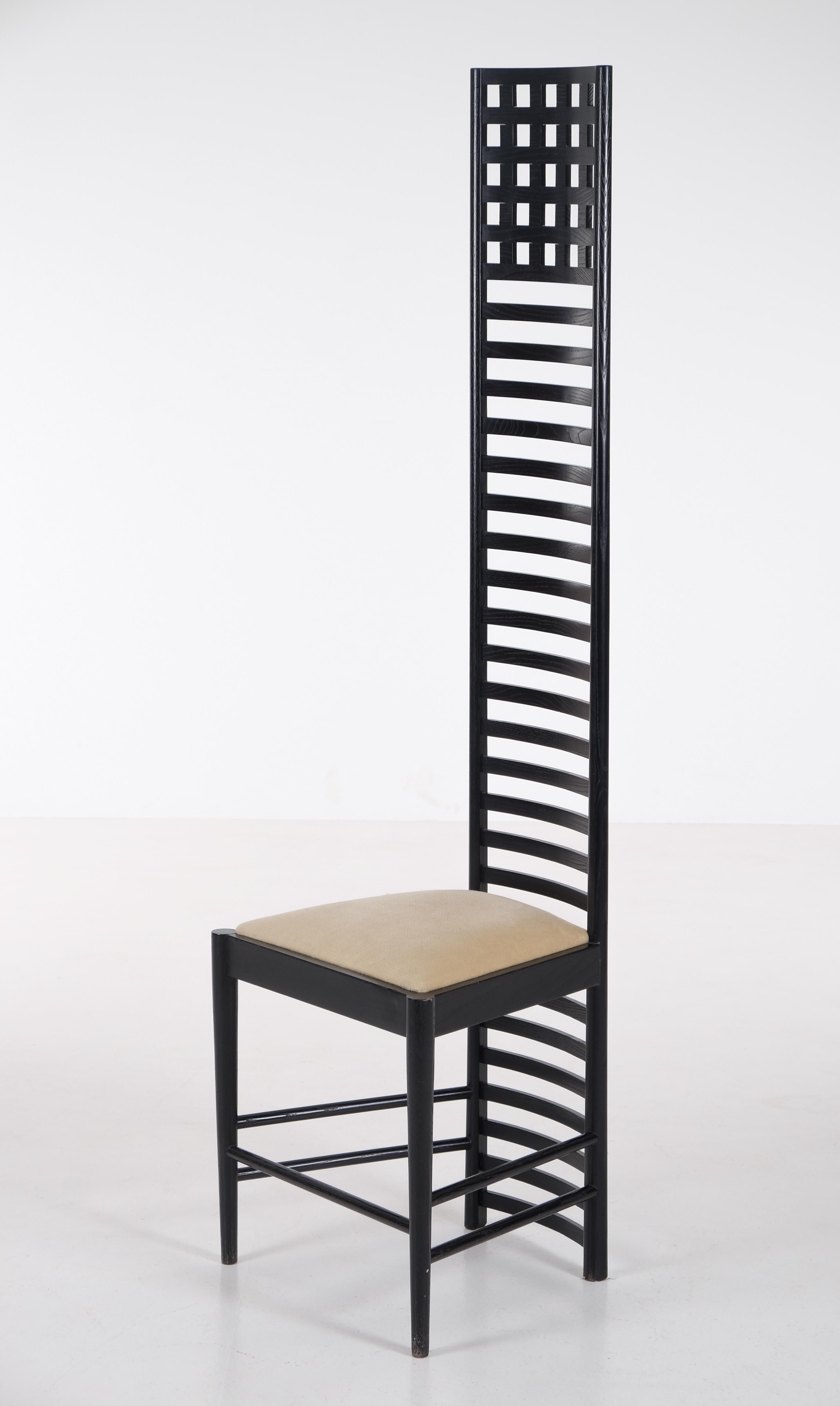 Hill House Chair von Charles Rennie Mackintosh, 1970er-Jahre im Zustand „Gut“ im Angebot in Stockholm, SE