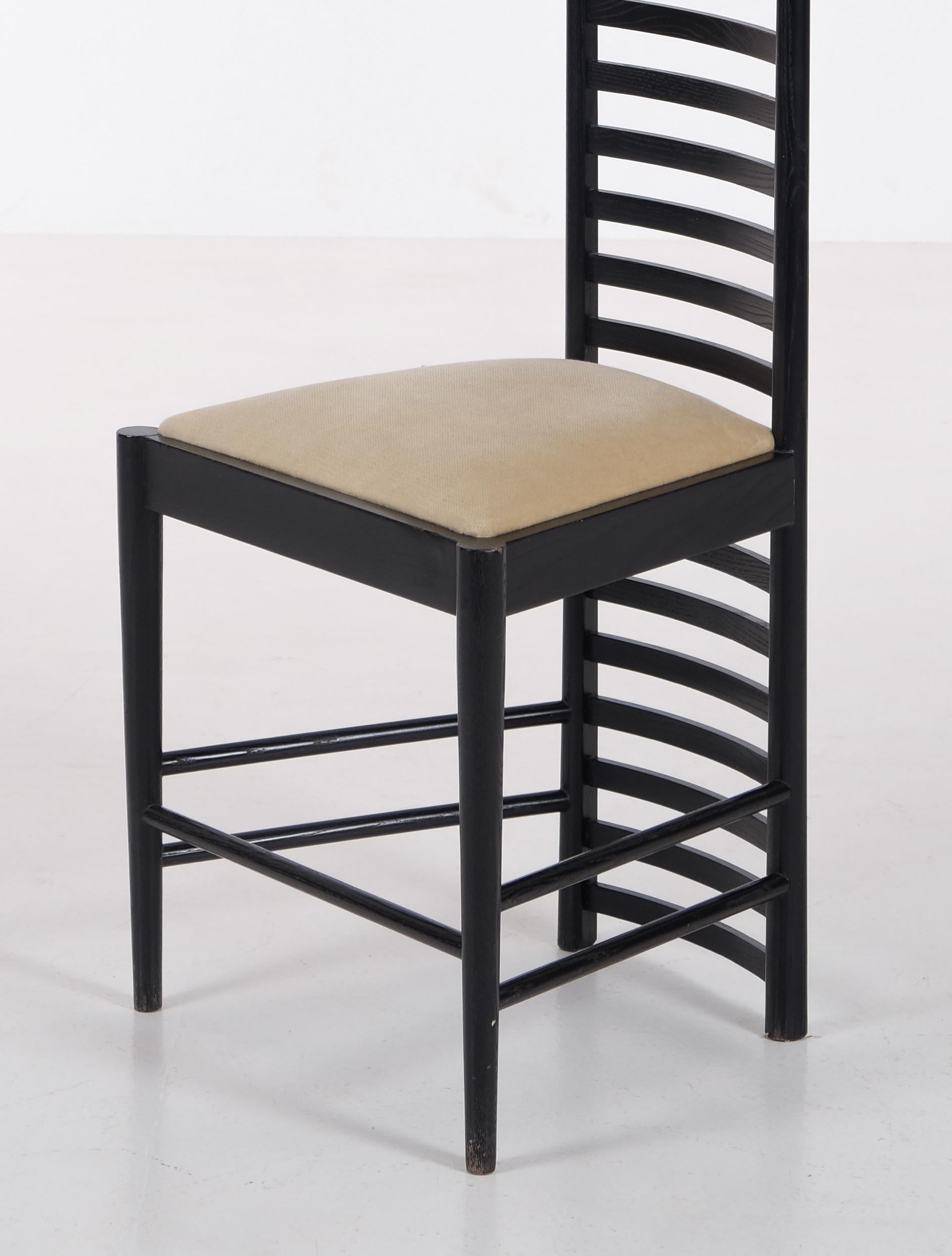 Hill House Chair von Charles Rennie Mackintosh, 1970er-Jahre (Ende des 20. Jahrhunderts) im Angebot