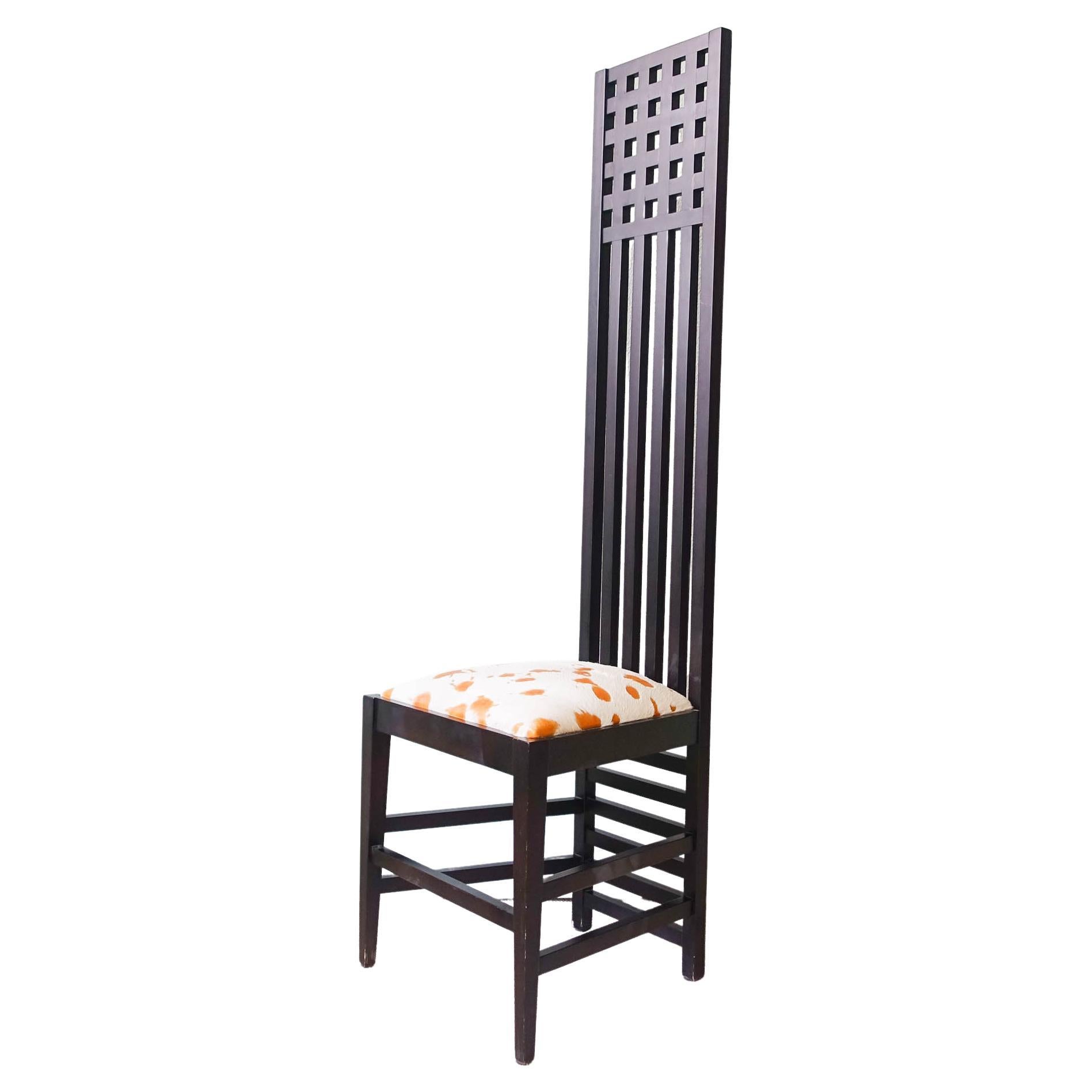 Hill House chair in the style of Mackintosh for Cassina, 1980's For Sale