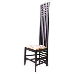 Chaise Hill House dans le style de Mackintosh pour Cassina, années 1980