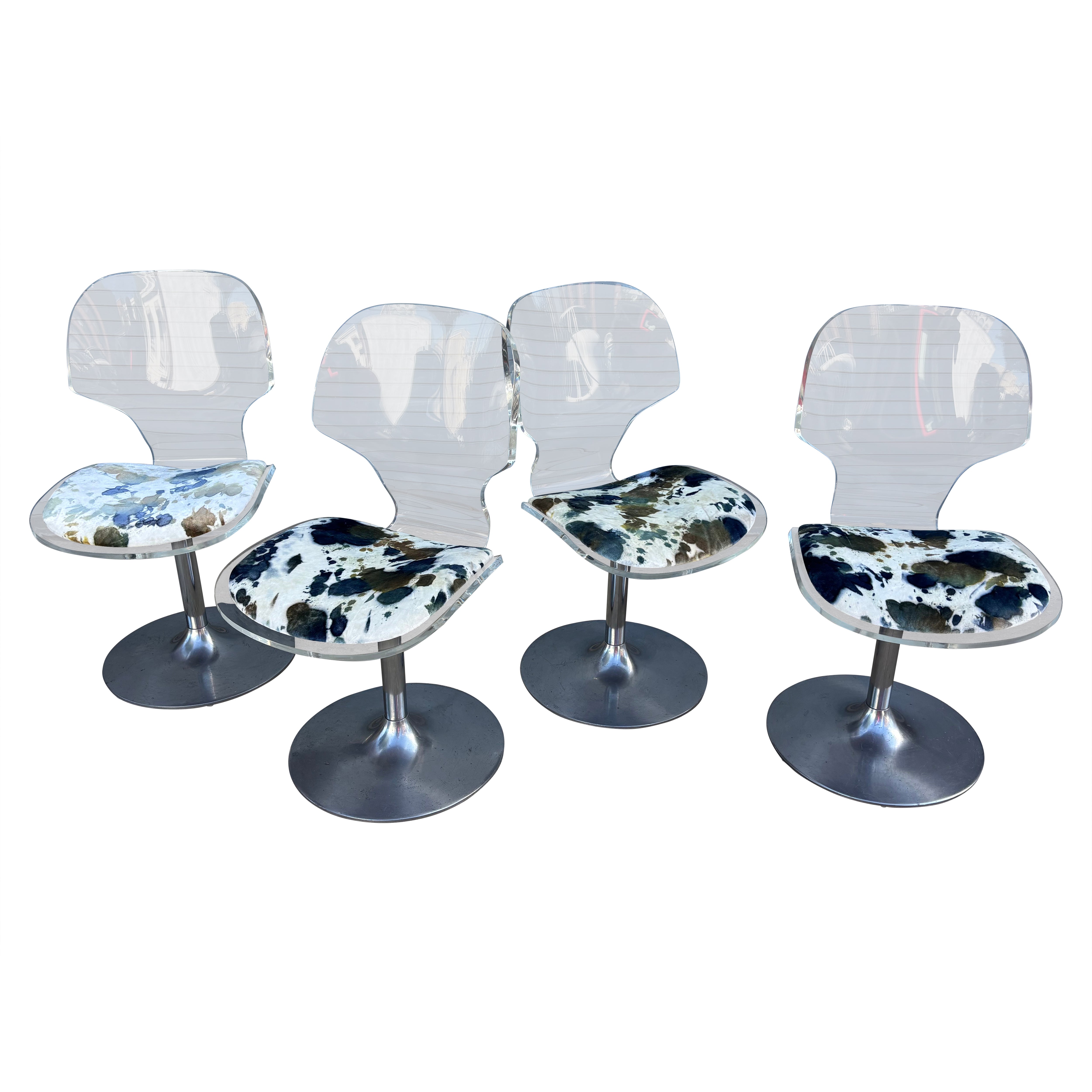 I. Hill Fertigung  Lucite-Stühle/ 4er-Set im Angebot