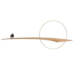 HILL, Mid-Century Style Wooden Hanging Mobile