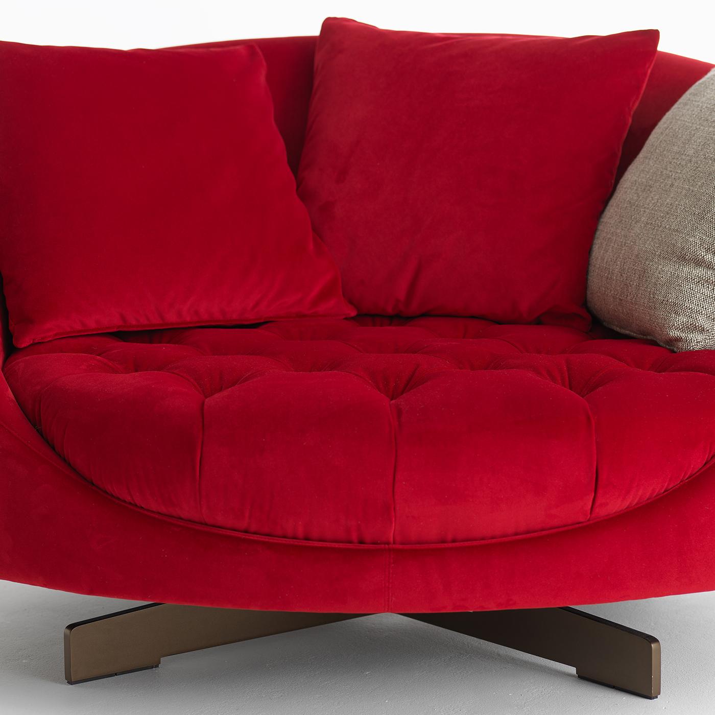 XXIe siècle et contemporain Canapé Iille rouge de Studio MA by Albedo en vente
