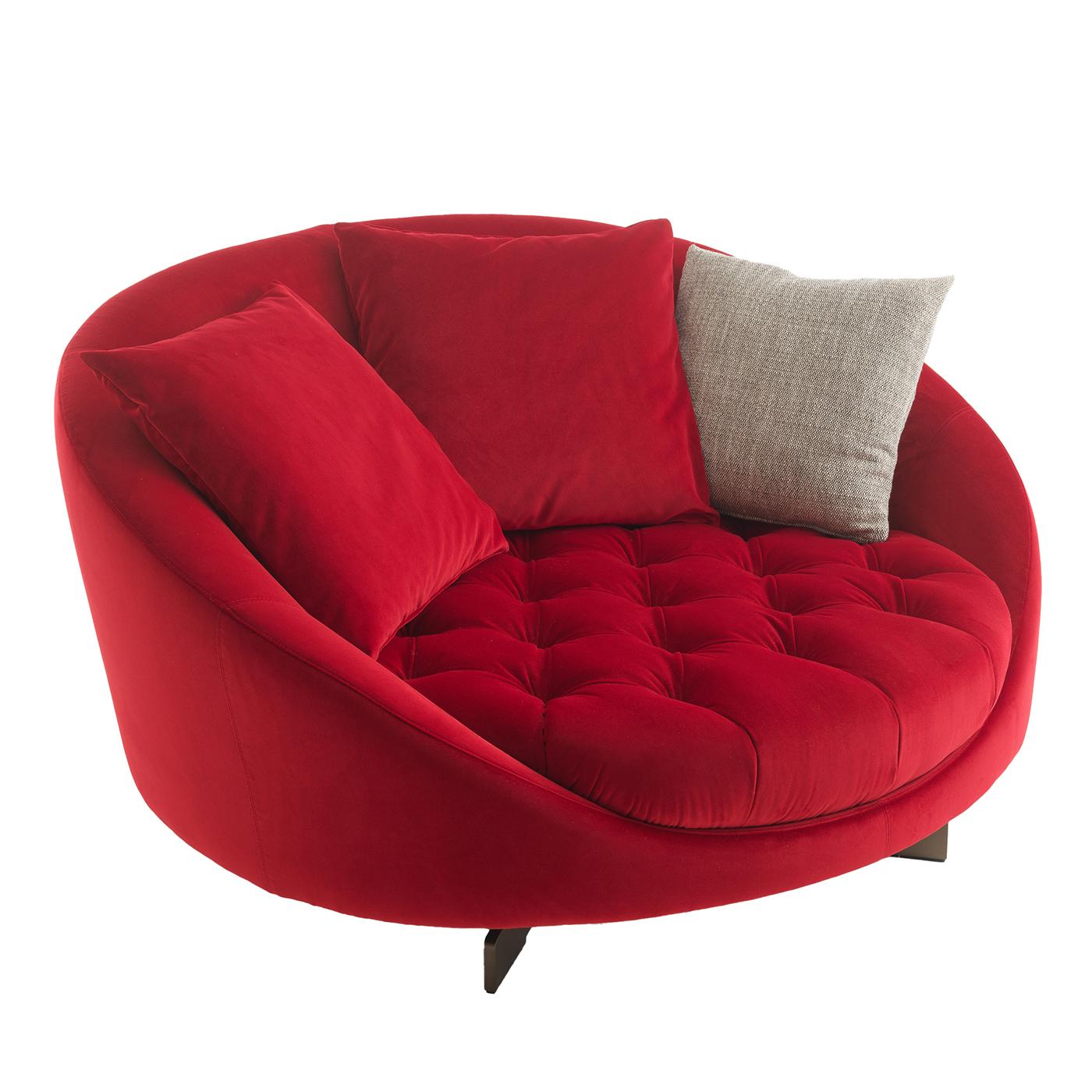 Textile Canapé Iille rouge de Studio MA by Albedo en vente