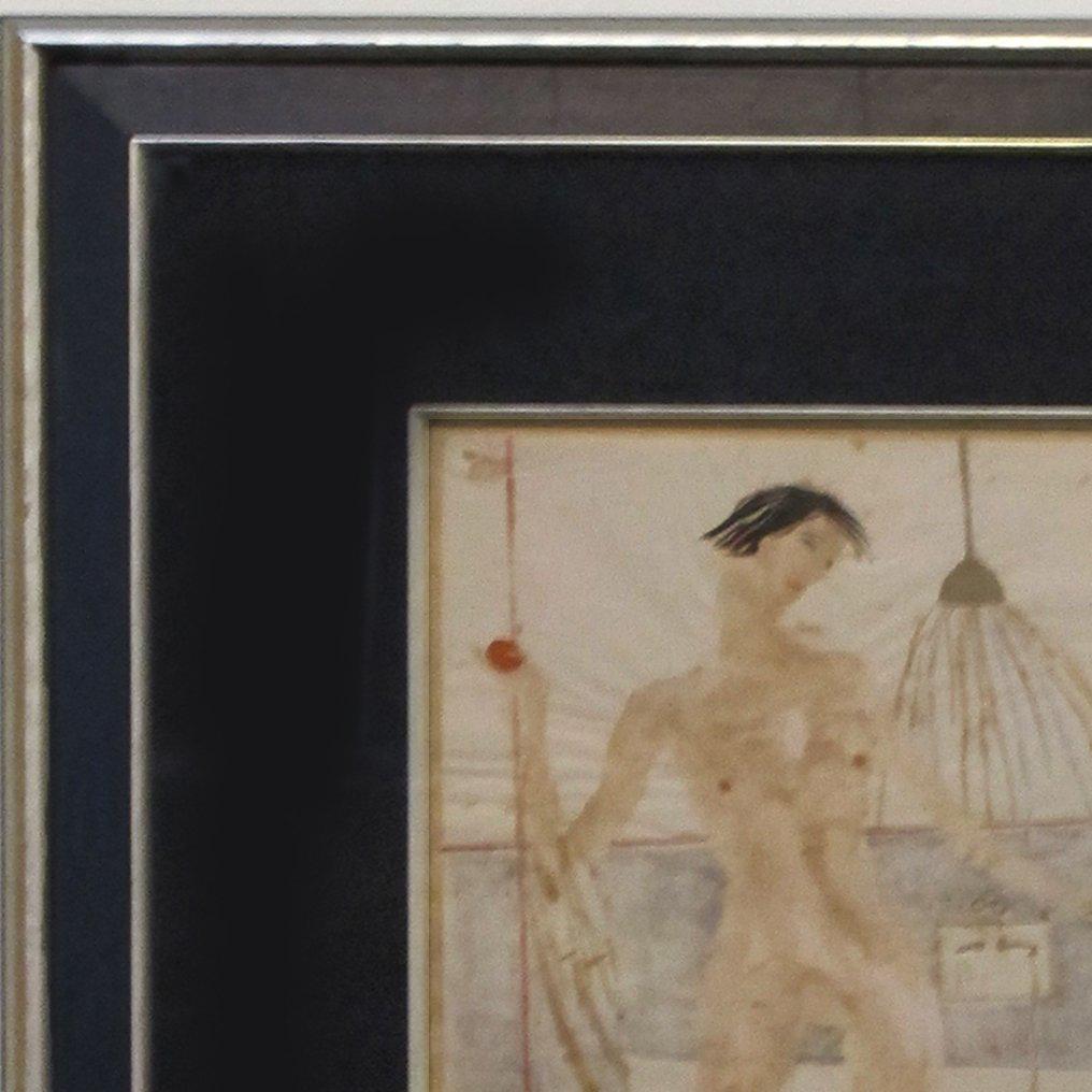 Collage de papel recortado, firmado abajo a la izquierda.

Hilla Rebay fue una artista de vanguardia que creía profundamente en el poder de la intuición a la hora de crear arte.  Fue la progenitora del Museo de Arte No Objetivo (que se convertiría
