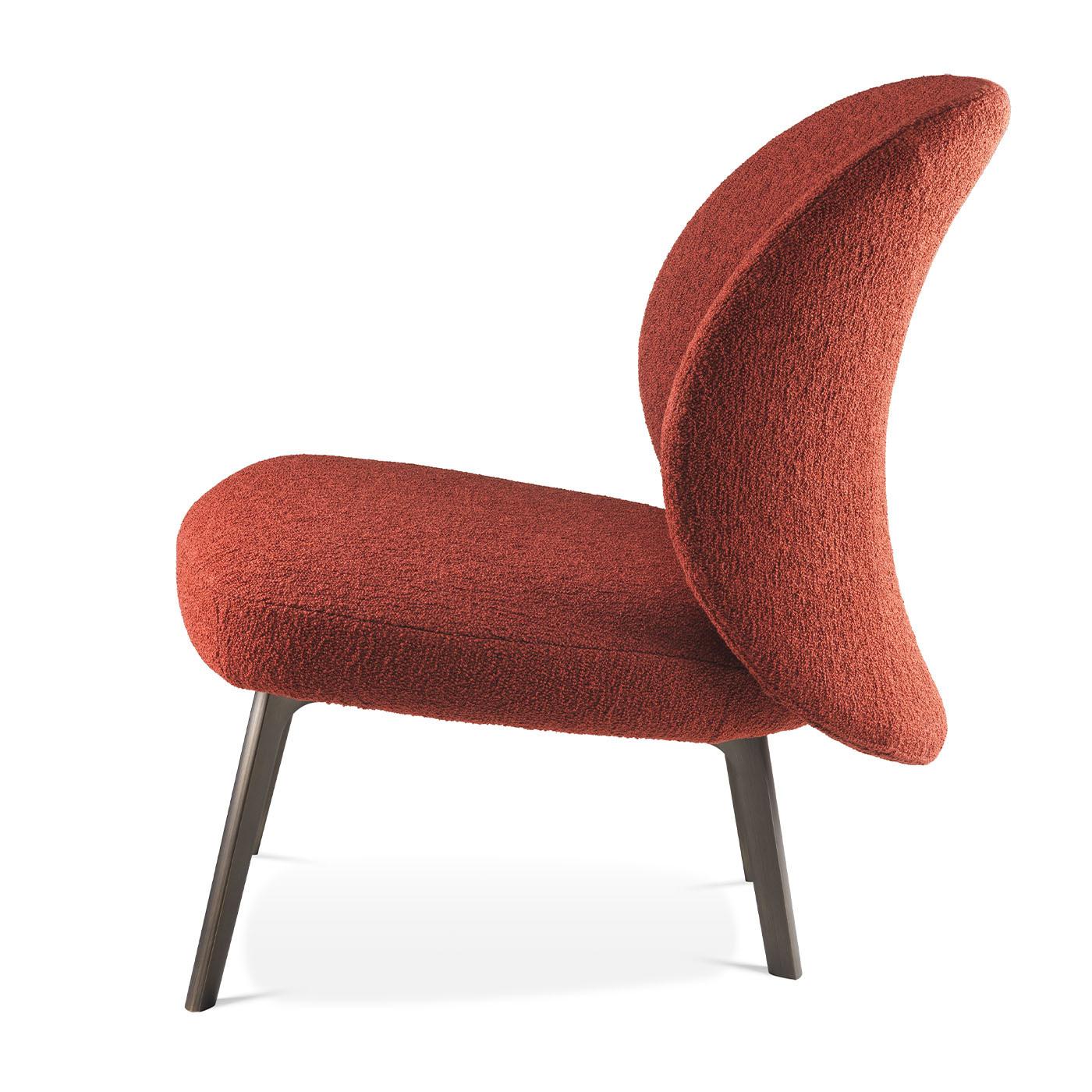 italien Fauteuil de salon rouge facile de Richard Hutten par Ghidini 1961 en vente