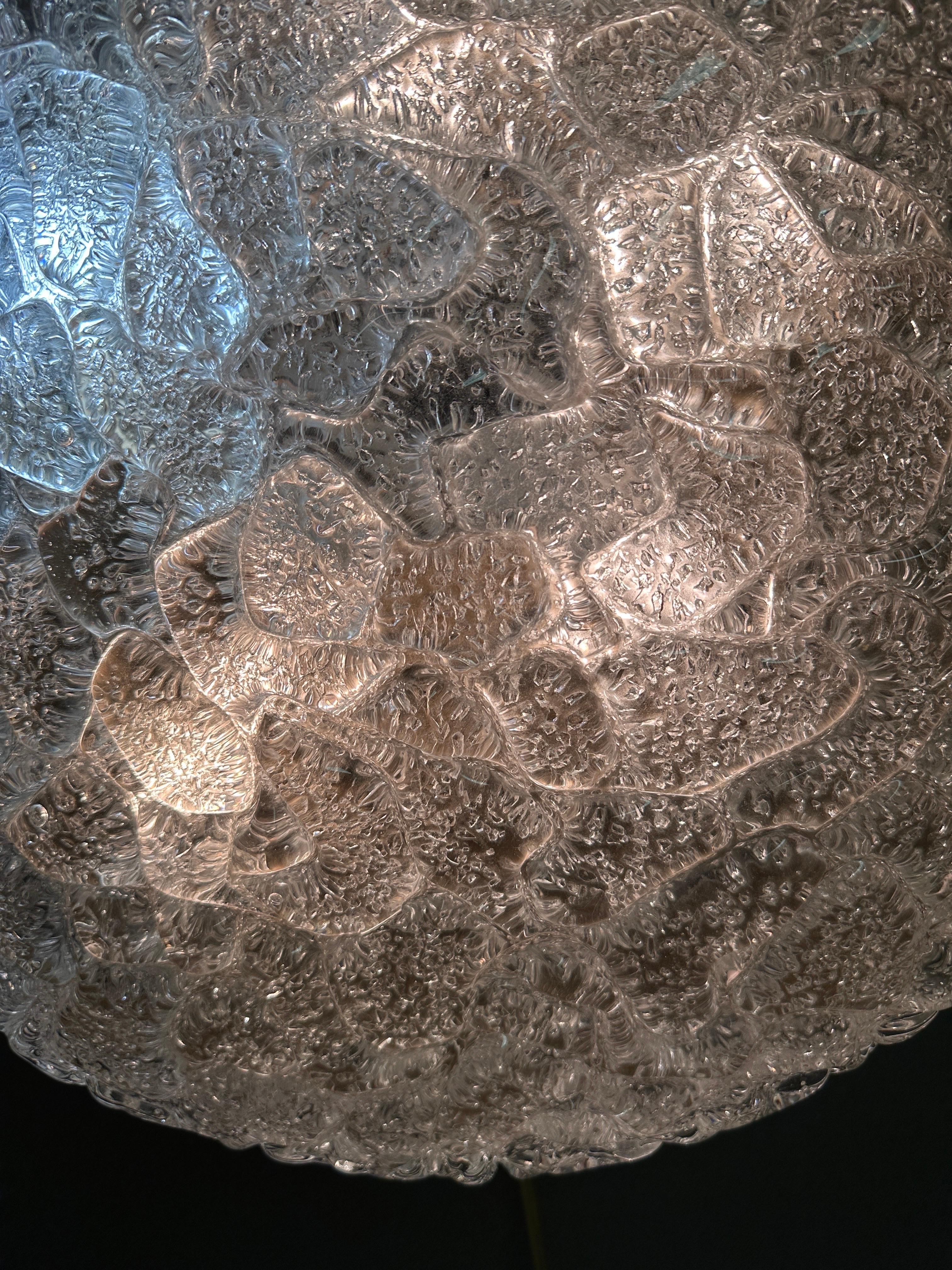 Hillebrand Bubble Glass Light Fixture For Sale 3