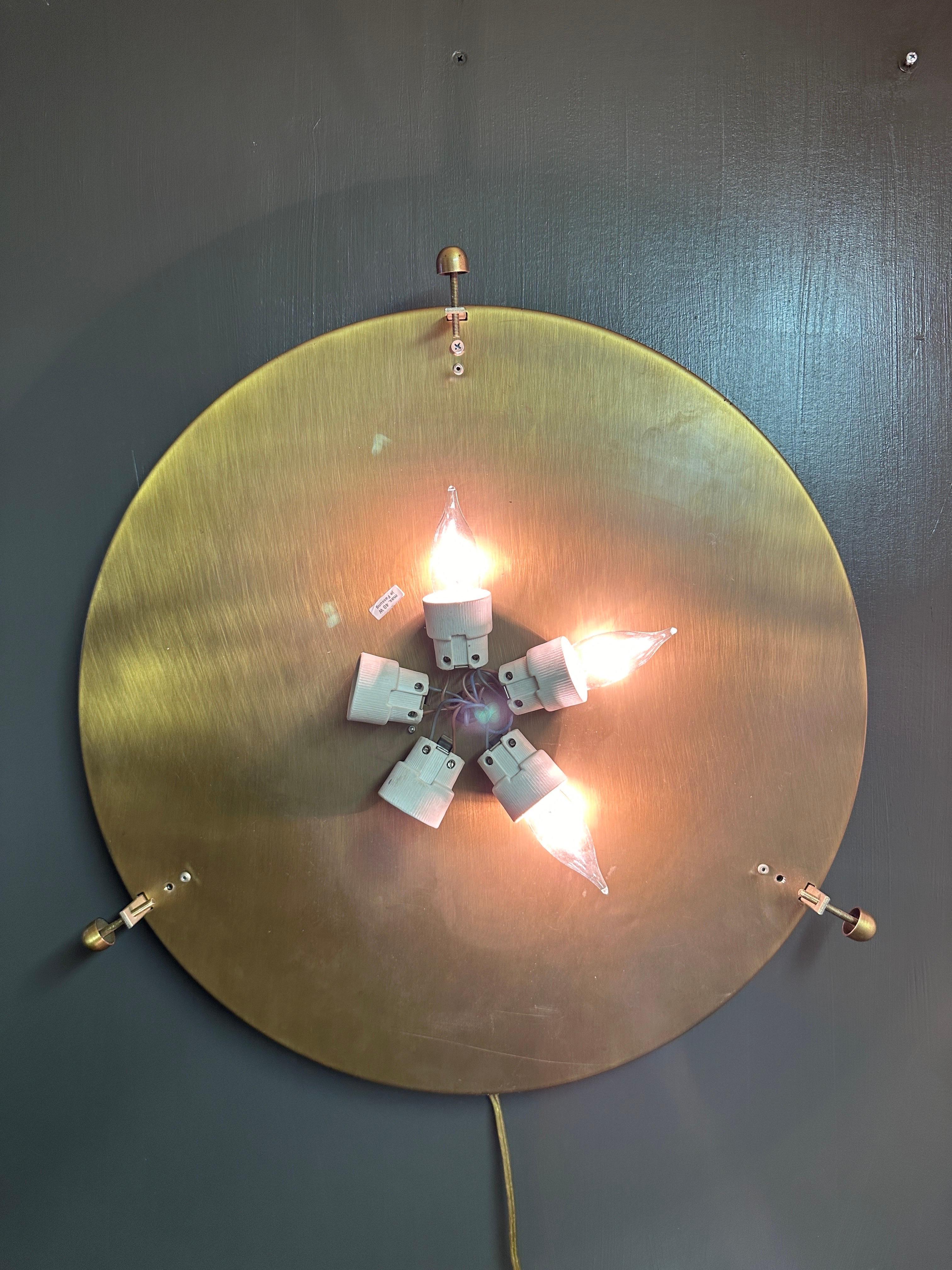 Hillebrand Bubble Glass Light Fixture For Sale 10