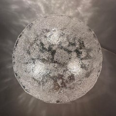 Hillebrand bubble iced glass ceiling lamp , 1970’s