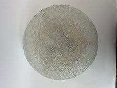 Hillebrand bubble iced glass ceiling lamp , 1970’s