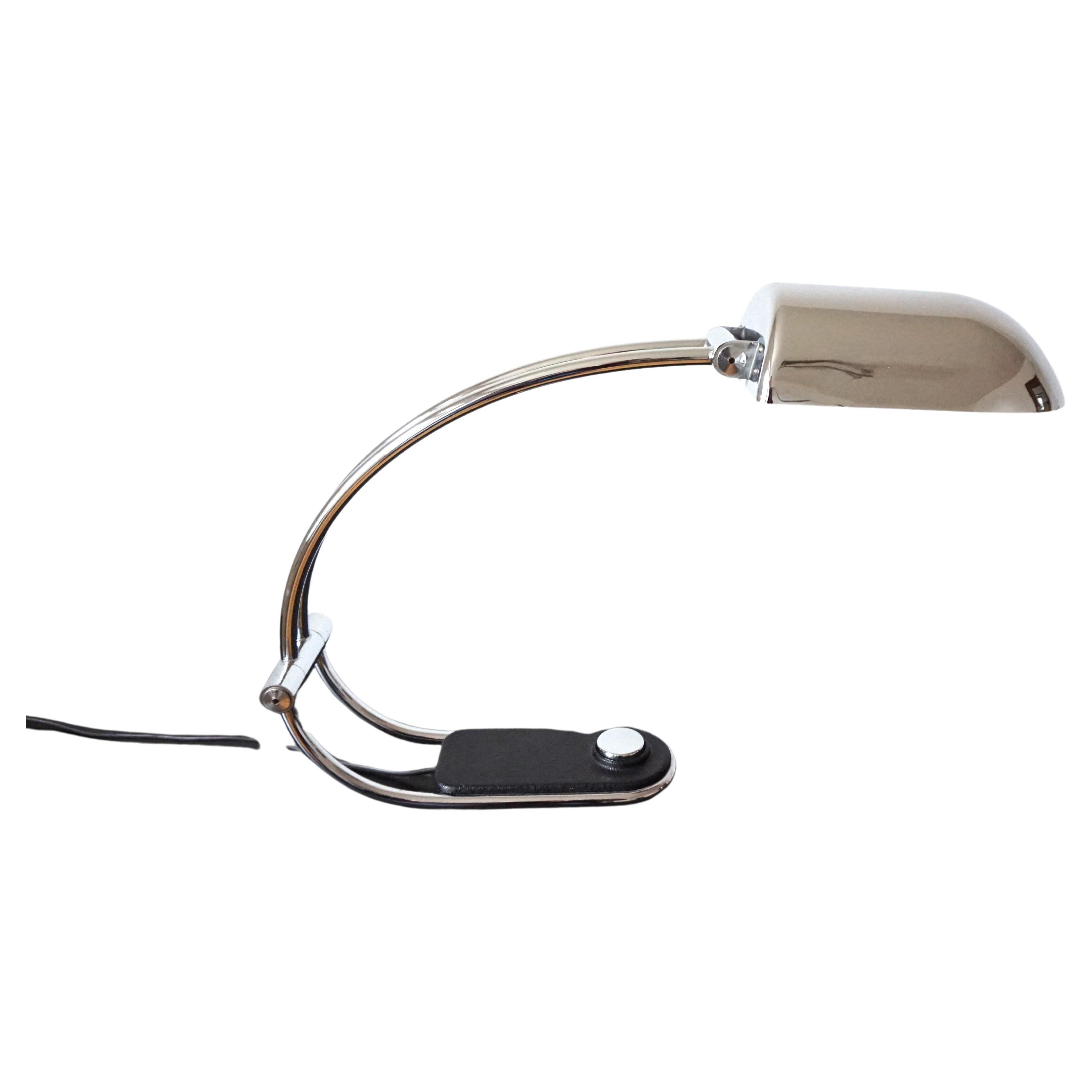 Hillebrand chrome table lamp by Egon Hillebrand For Sale