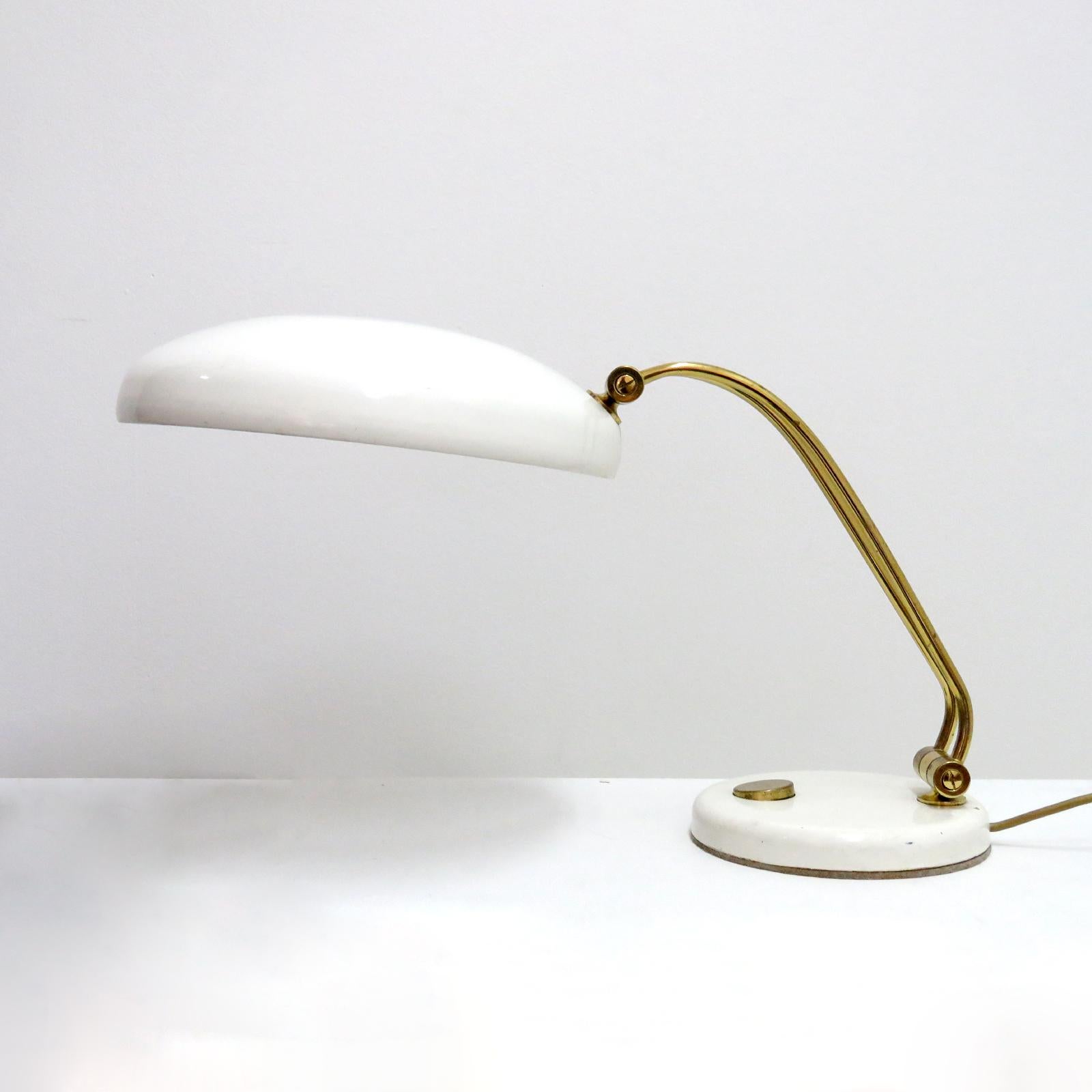 Enameled Hillebrand Desk Lamp, 1960 For Sale