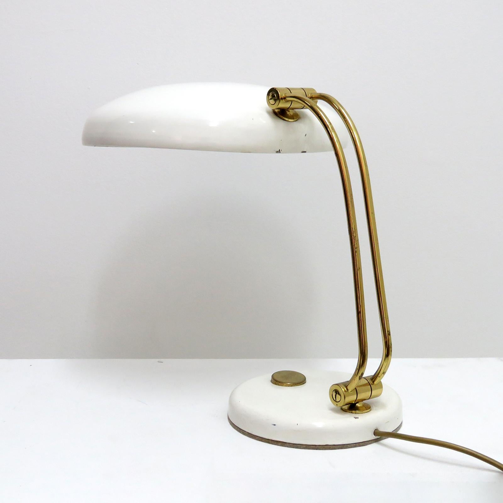 Enameled Hillebrand Desk Lamp, 1960 For Sale