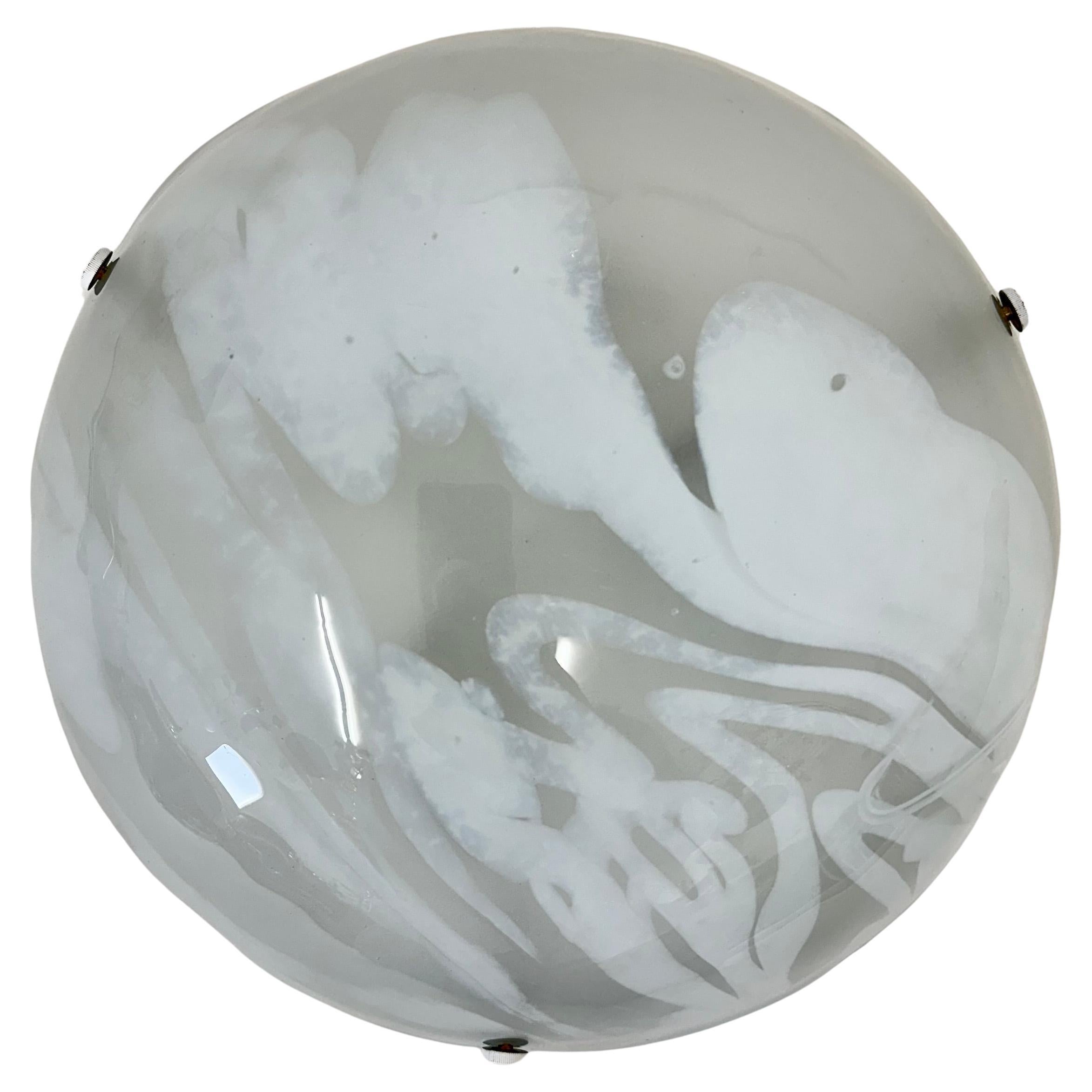 Hillebrand Unterputzdose Murano Glas , 1970er Jahre