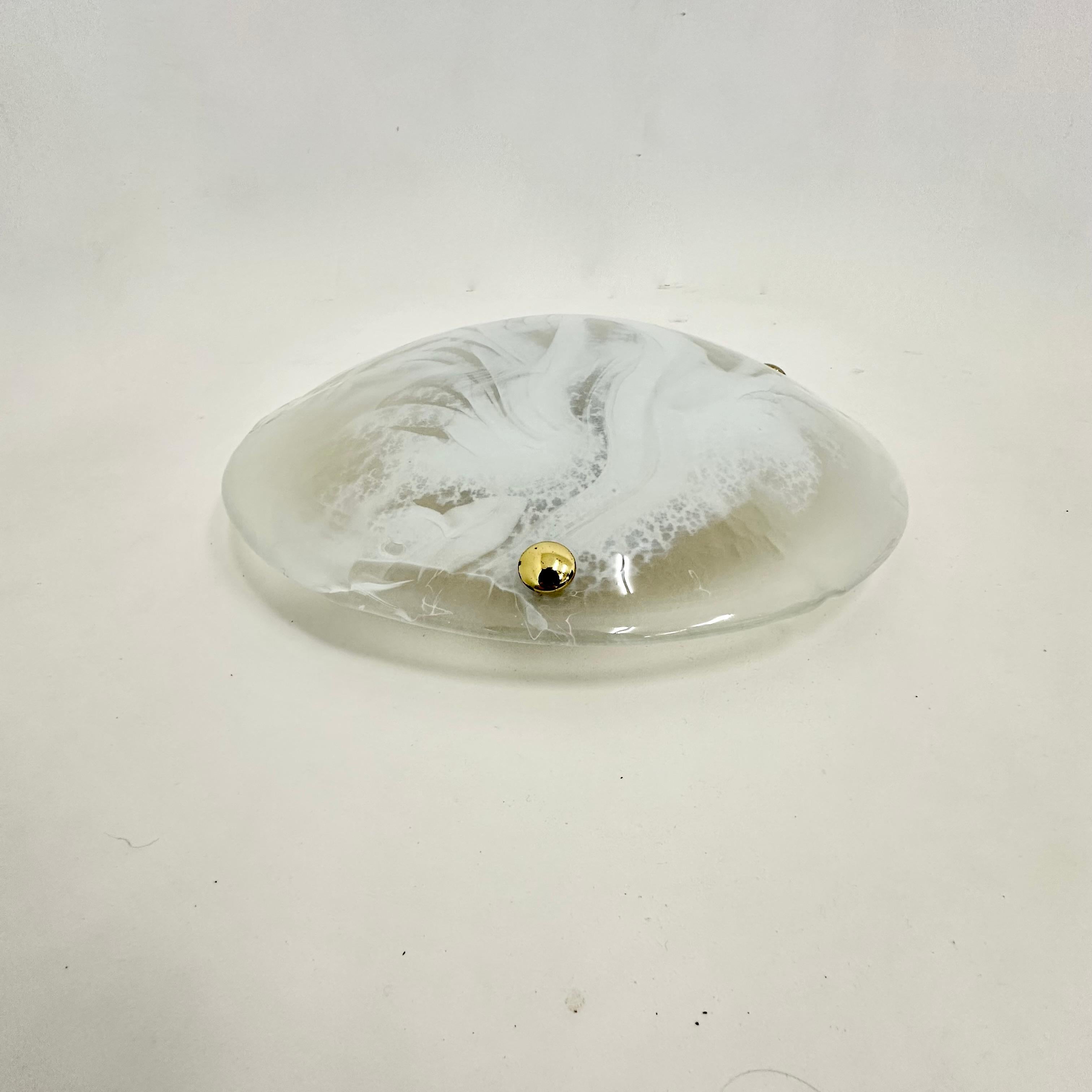 Lampada da soffitto in vetro Hillebrand , anni '70 in vendita 4
