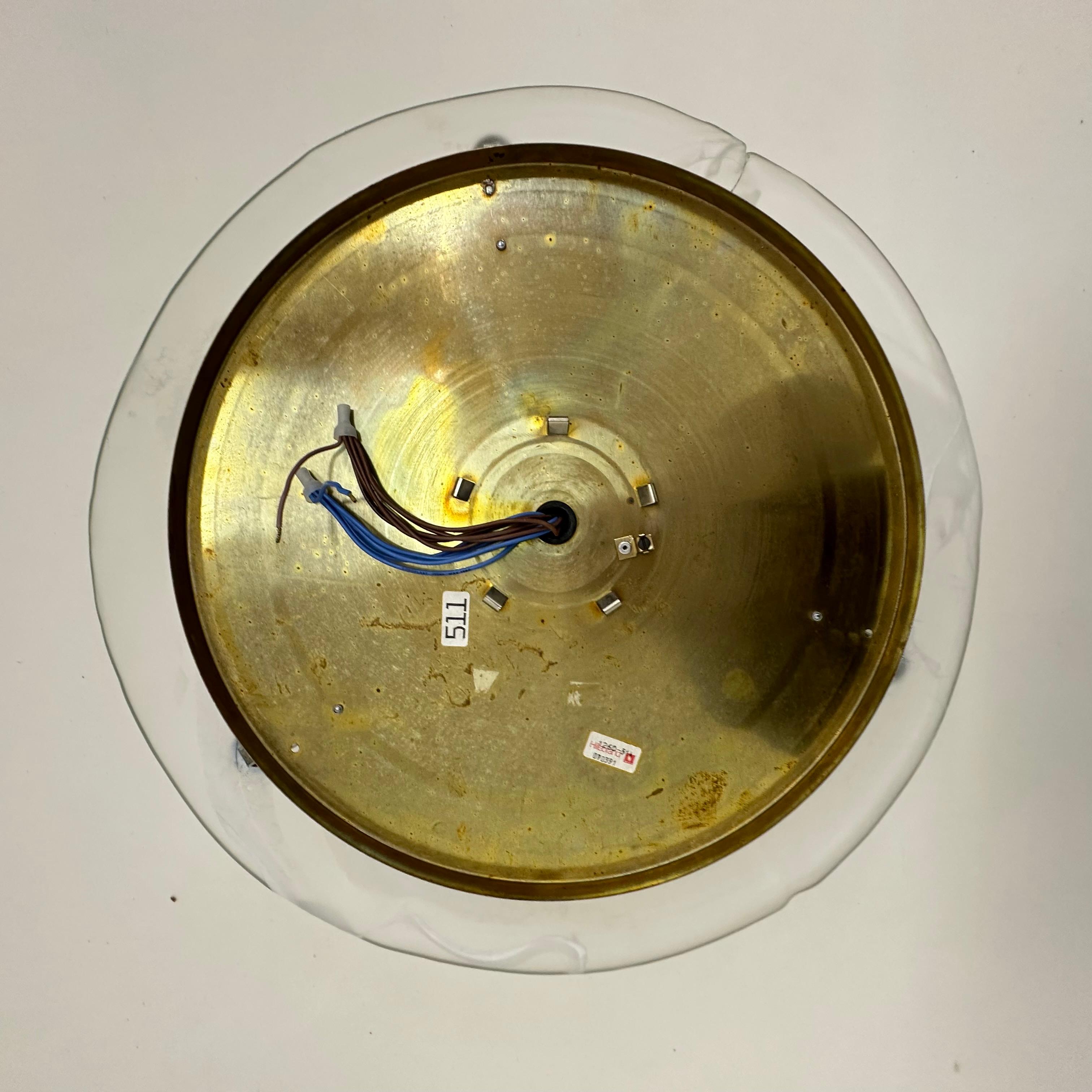 Lampada da soffitto in vetro Hillebrand , anni '70 in vendita 6