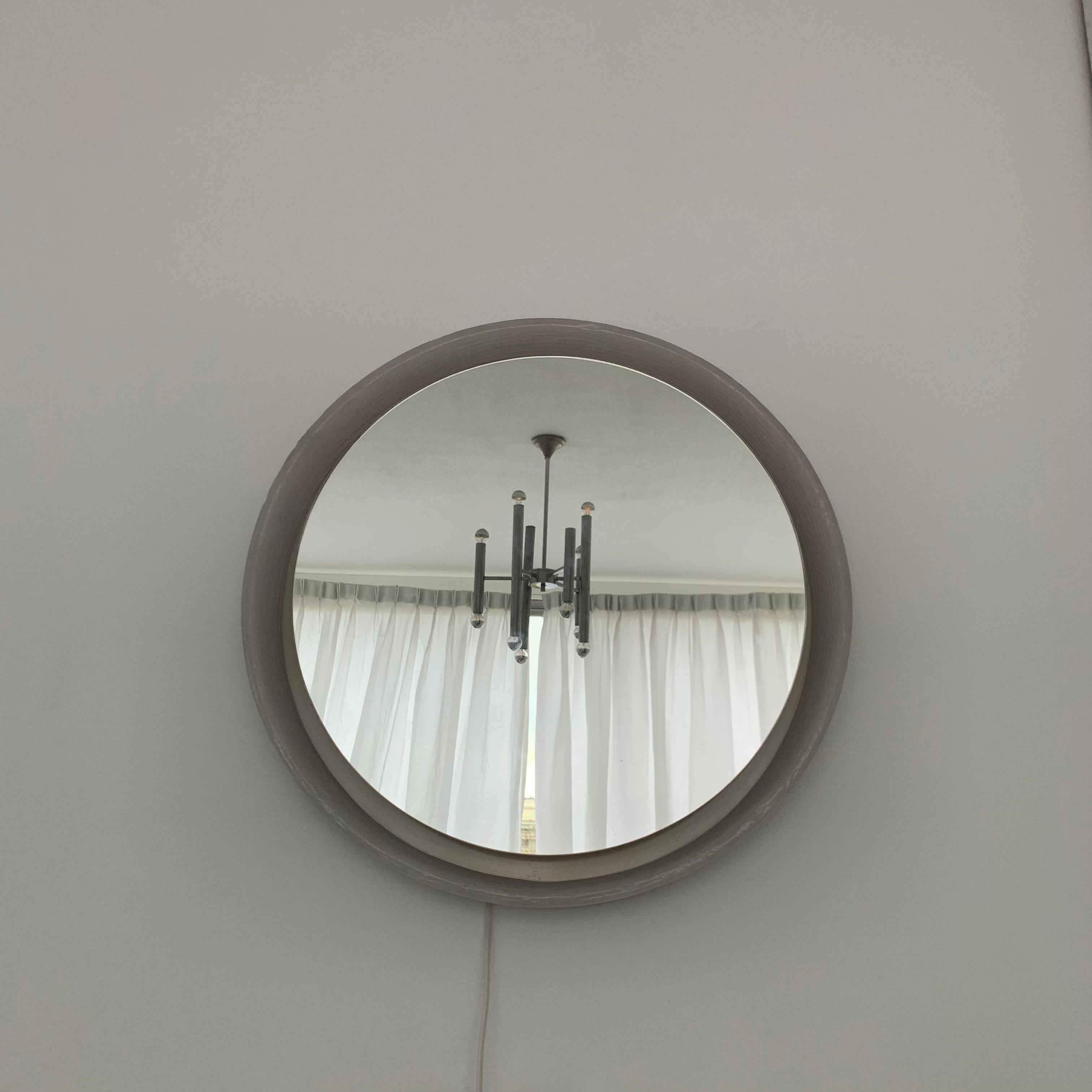 Miroir Hillebrand en lucite avec rétro-éclairage, années 1970 en vente 7
