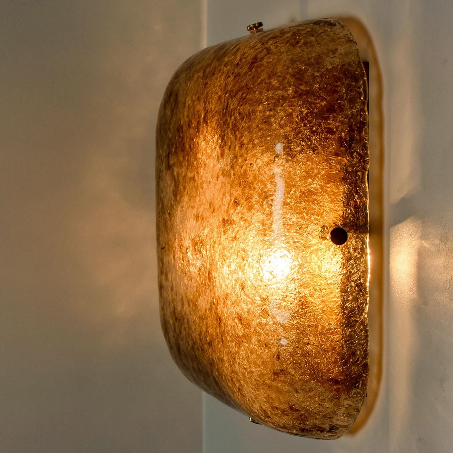 Hillebrand Massive Murano Square Wall Lights, 1960 en vente 5