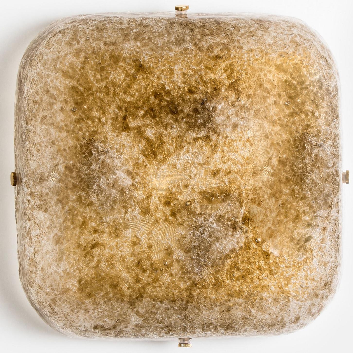 Hillebrand Massive Murano Square Wall Lights, 1960 en vente 7