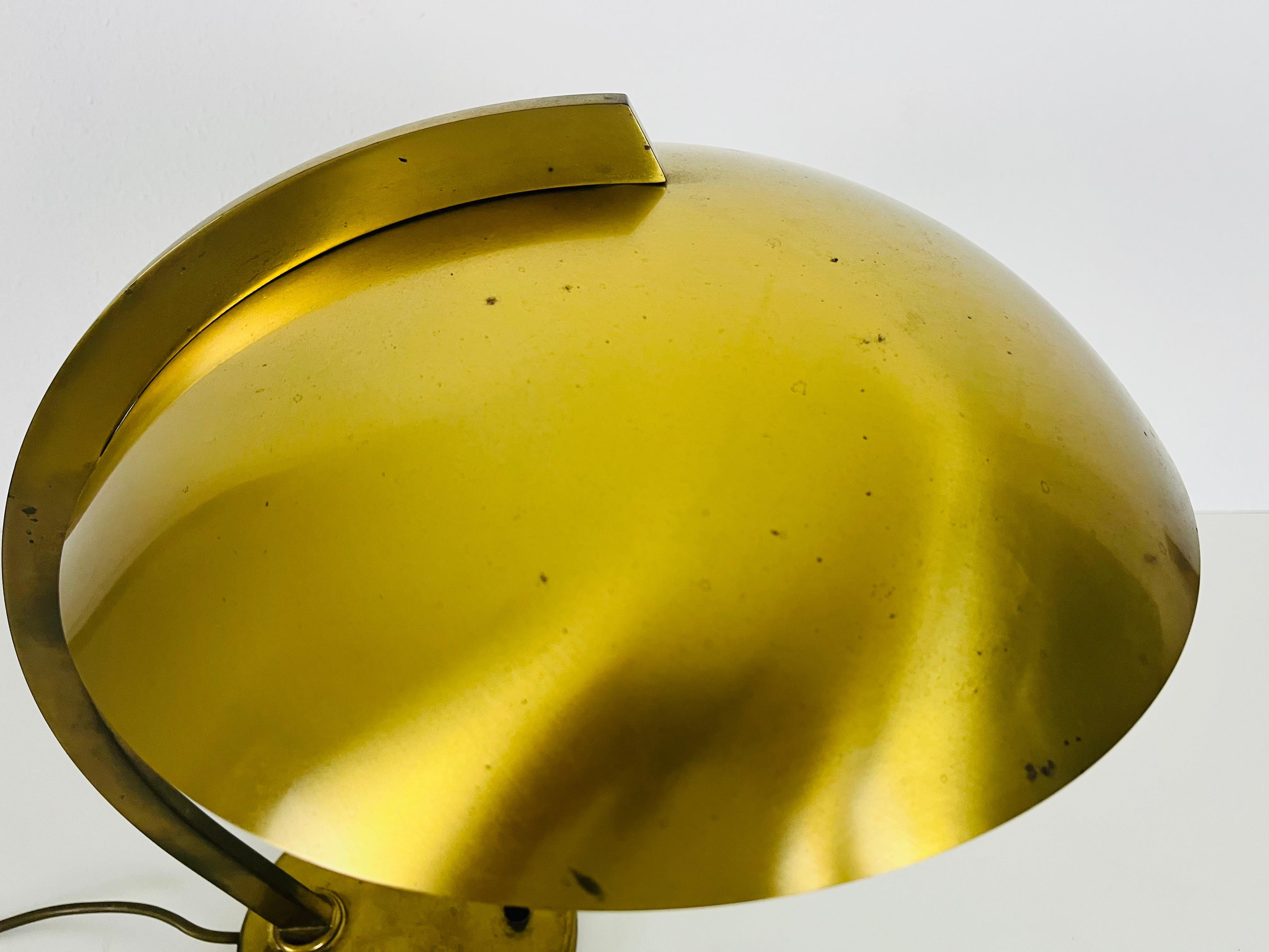 Hillebrand Midcentury Full Brass Table Lamp, 1960s, Germany For Sale 6