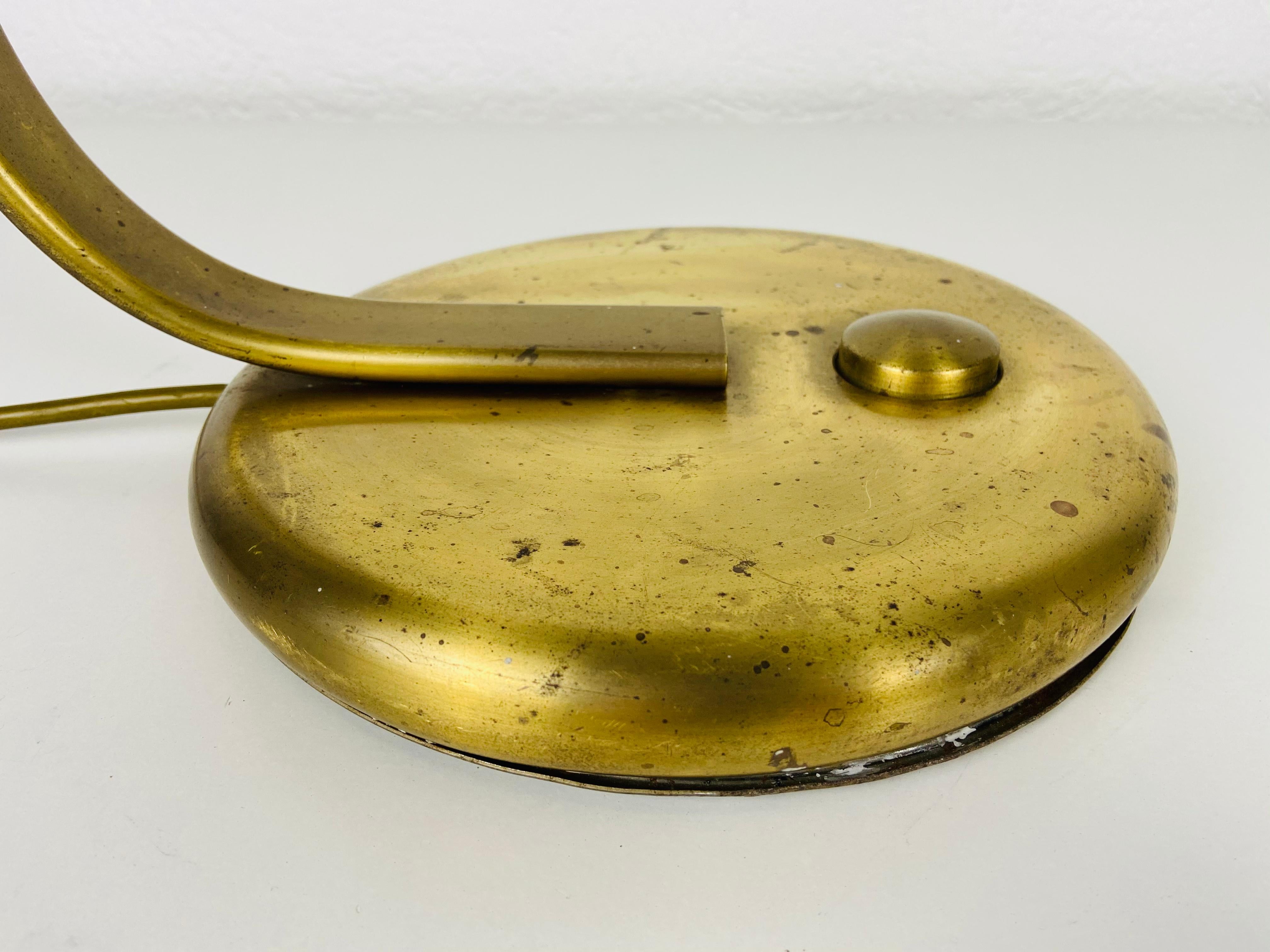 Hillebrand Midcentury Full Brass Table Lamp, 1960s, Germany 3