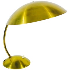 Hillebrand Midcentury Full Brass Table Lamp, 1960s, Germany