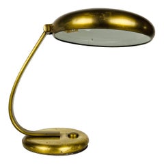 Hillebrand Midcentury Full Brass Table Lamp, 1960s, Germany
