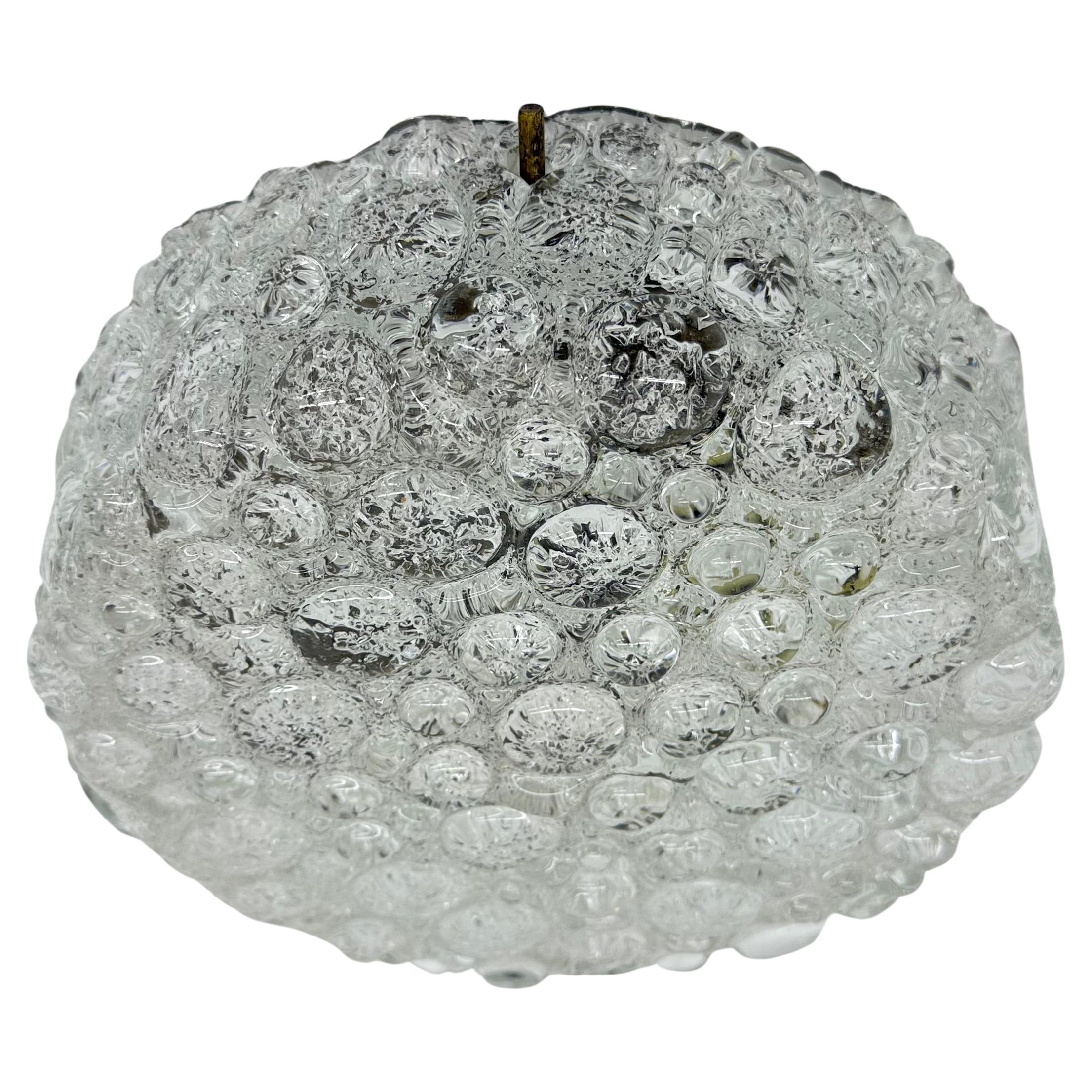 Hillebrand murano glass bubble ceiling lamp , 1970’s , Germany
